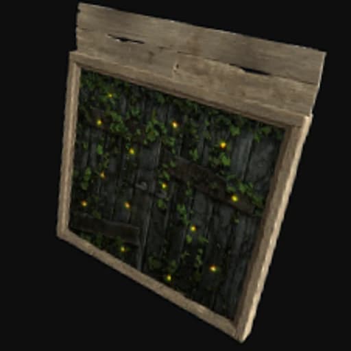 Fireflies Double Wooden Doors