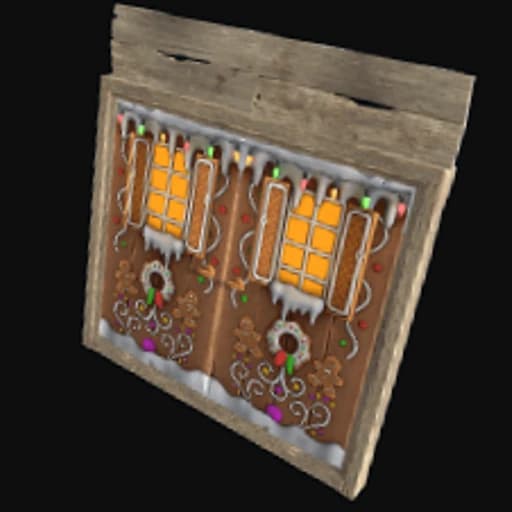 Gingerbread Double Wooden Door