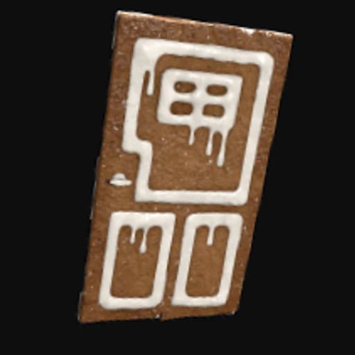 Gingerbread Wooden Door