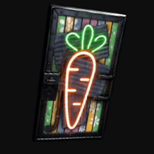 Neon Carrot Door