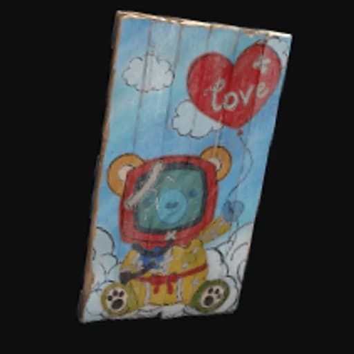 Teddy Love Wooden Door