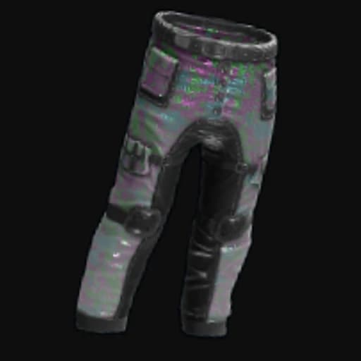 White Holographic Pants