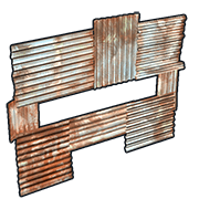 Metal horizontal embrasure