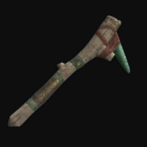 Aztec Jade Pick Axe