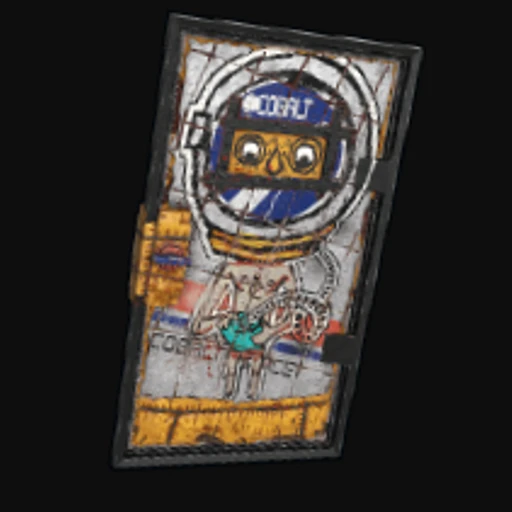 Cobalt Graffiti Door