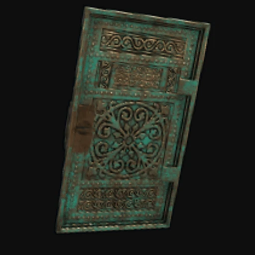 Corroded Bronze Door