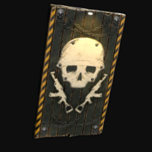 Danger Zone Wooden Door