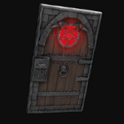 Demonic Raven Door