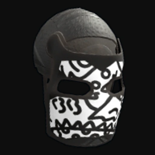 Doodle Metal Facemask