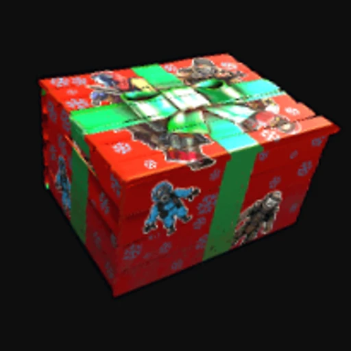 Festive Stickered Storage Box