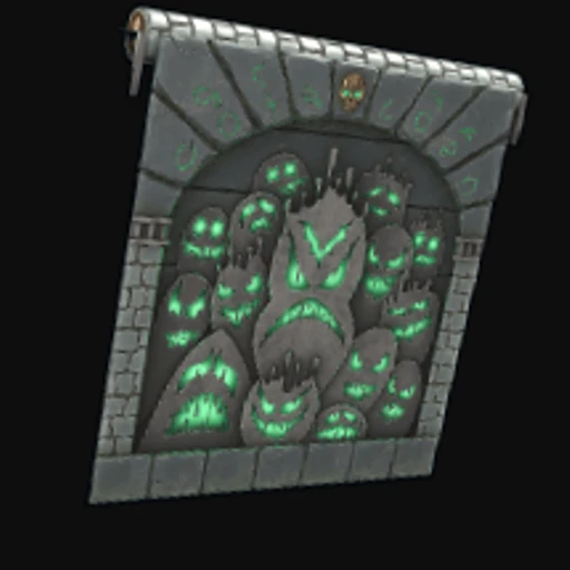 Ghostly Flame Garage Door