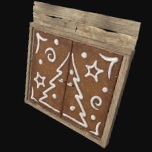 Ginger Bread Wooden Double Door