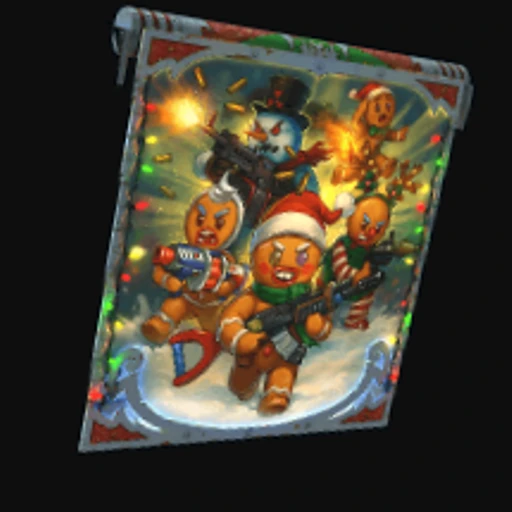 Gingerbread Raid Garage Door