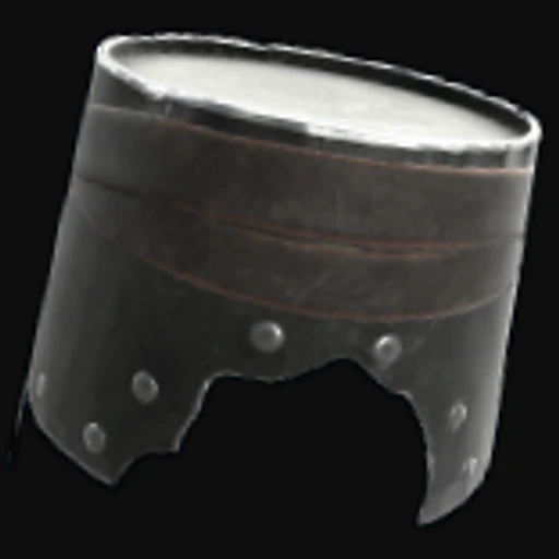 Green Riveted Bucket Helmet