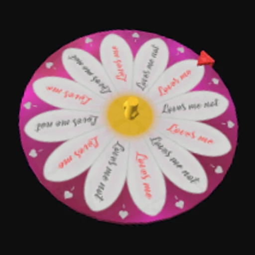 Loves me Loves me Not Spinning Wheel