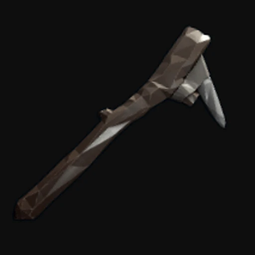 Low Poly Stone Pickaxe