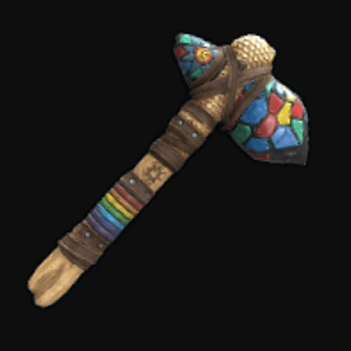 Mosaic Stone Hatchet