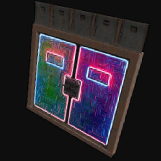 Neon Bismuth Armored Double Door