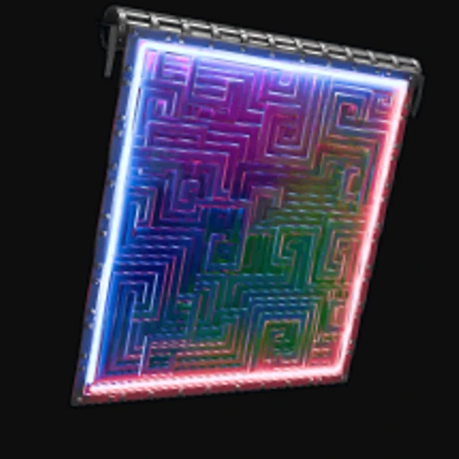 Neon Bismuth Garage Door