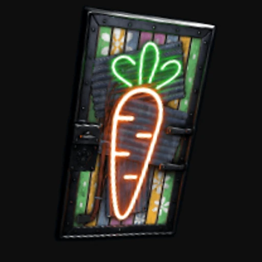 Neon Carrot Door