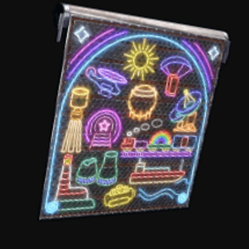 Neon Vibes Garage Door