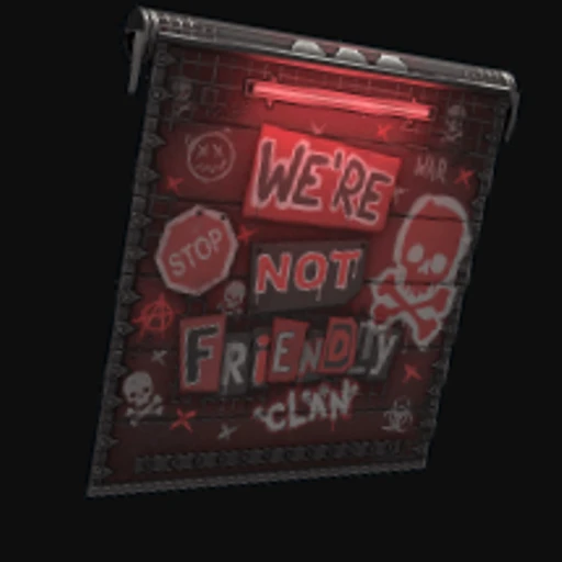 NOT Friendly Clan Garage Door