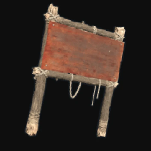 One Sided Town Sign Post