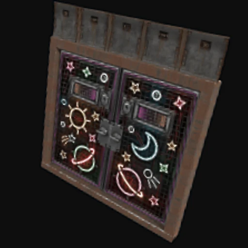 Outer Planets Armored Double Door