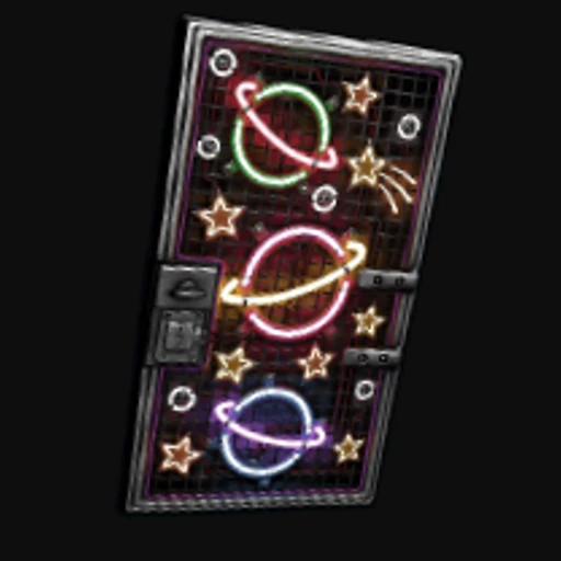 Outer Planets Metal Door