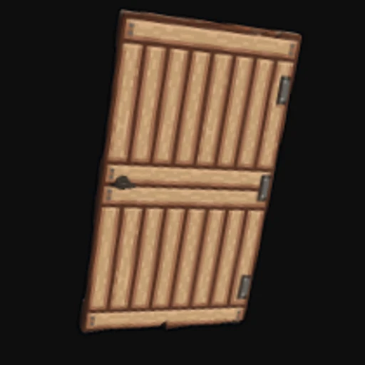 Pixel Wooden Door