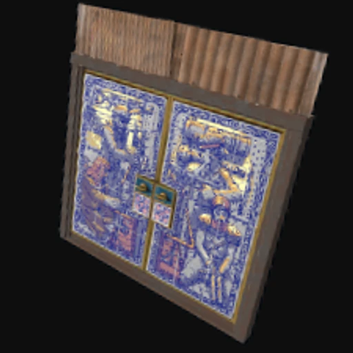 Porcelain Sheet Metal Double Door