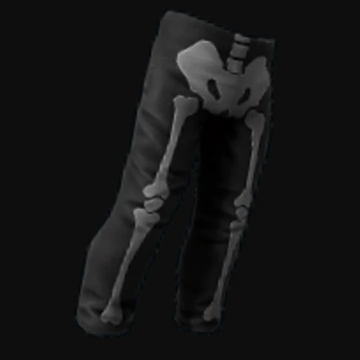 Skeleton Costume Burlap Pants