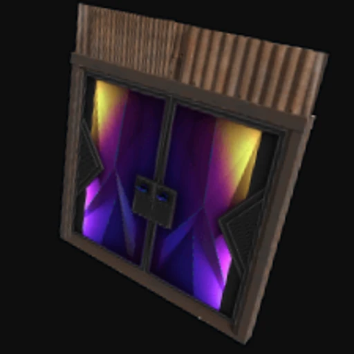 Tempered Sheet Metal Double Door