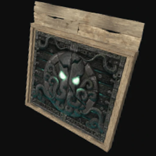 Tomb Of The Octopus Wooden Double Door