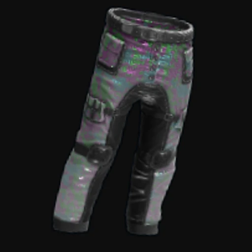 White Holographic Pants