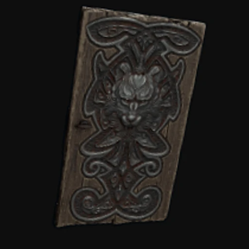 Wolf Den Wooden Door